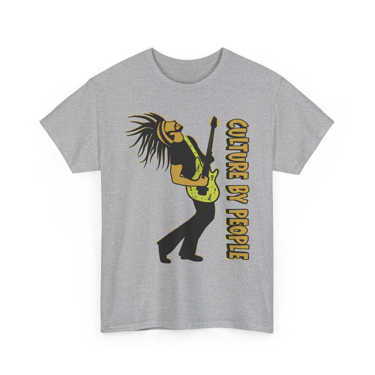 Joel Test Tee - Guitarist Rasta Tee - "Culture By People" Graphic T-Shirt