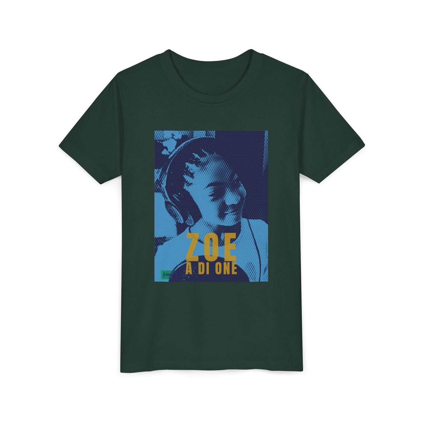 Zoe A Di One – Studio Energy Tee (Youth) | Light Sea Blue Edition
