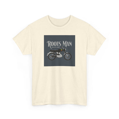 Roots Man Motorcycle Graphic T-Shirt - Front 2 - Natural