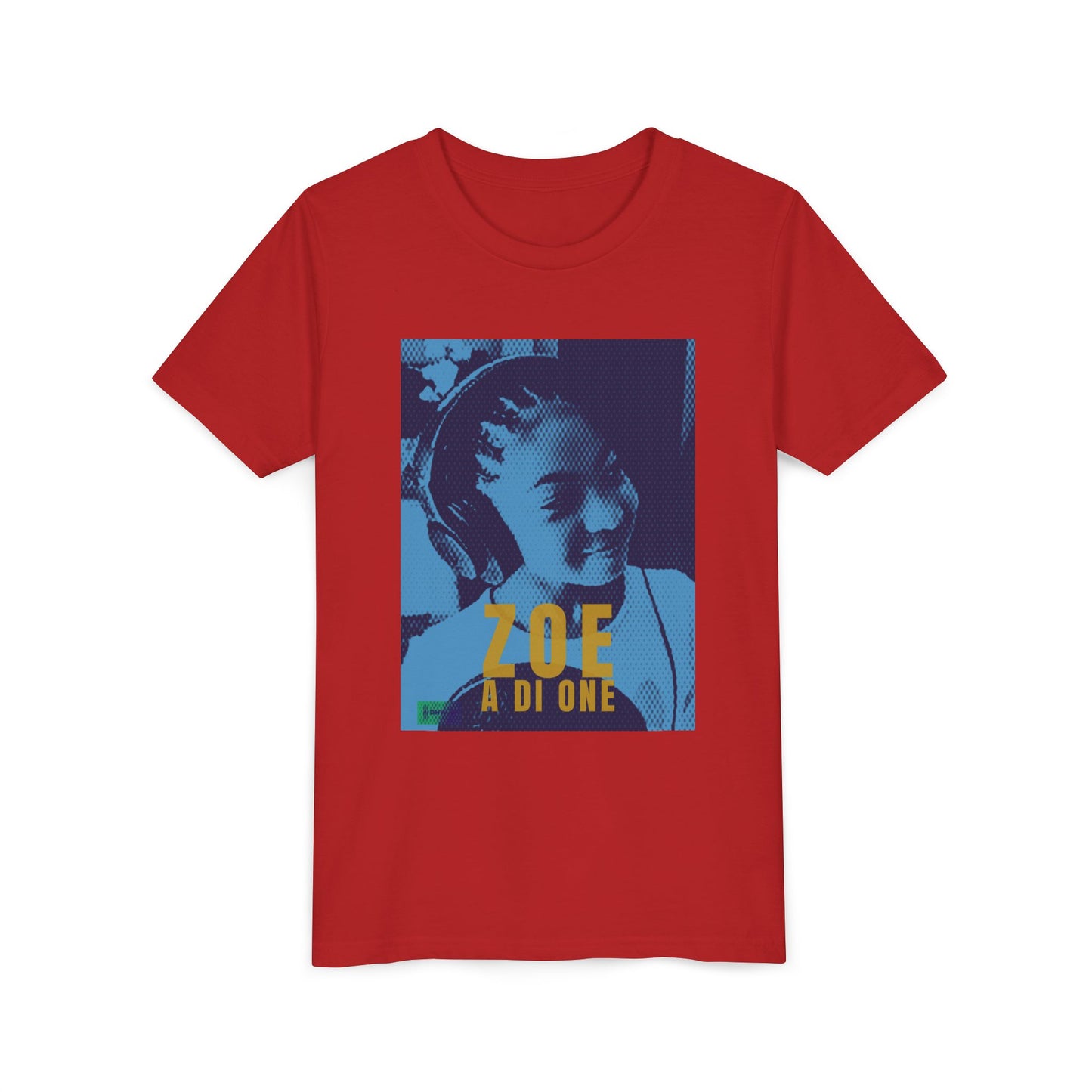 Zoe A Di One – Studio Energy Tee (Youth) | Light Sea Blue Edition
