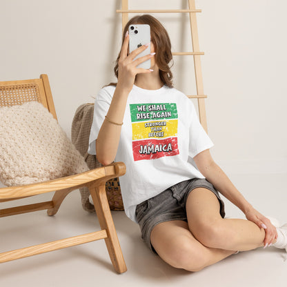 We Shall Rise Again Jamaica – Stronger Than Before White T-Shirt