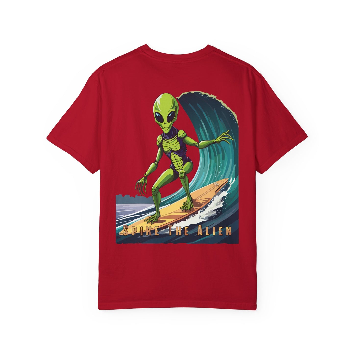 Surfing Alien Unisex T-Shirt - Fun Graphic Tee for Eccentric Style