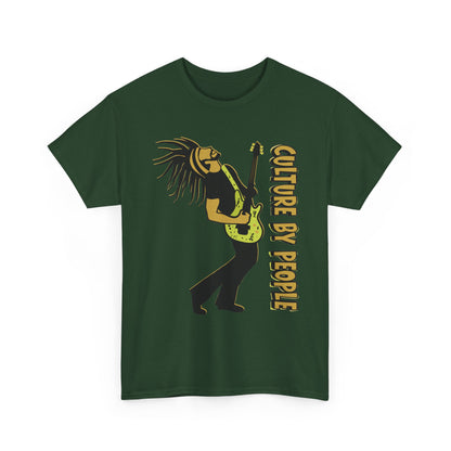 Jamaican Musician T-Shirt front view - Forest Green