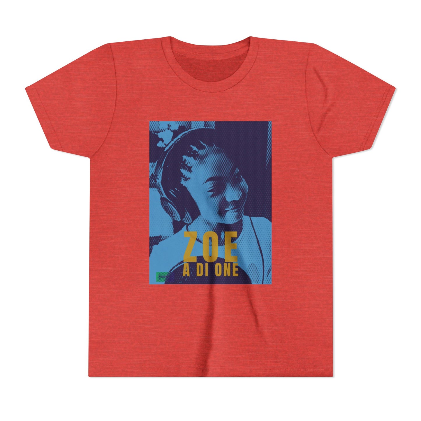 Zoe A Di One – Studio Energy Tee (Youth) | Light Sea Blue Edition