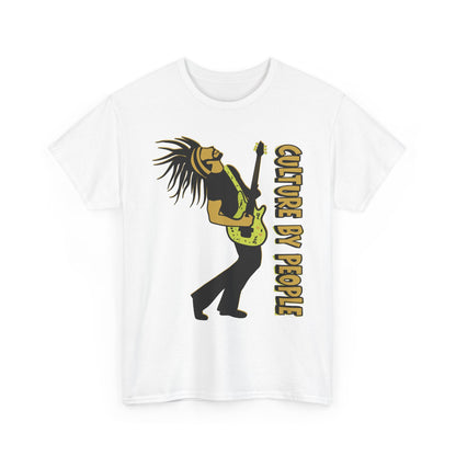 Joel Test Tee - Guitarist Rasta Tee - "Culture By People" Graphic T-Shirt