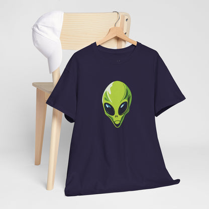 Spiky the Alien Unisex Heavy Cotton Tee - Fun Space-Themed Graphic T-Shirt