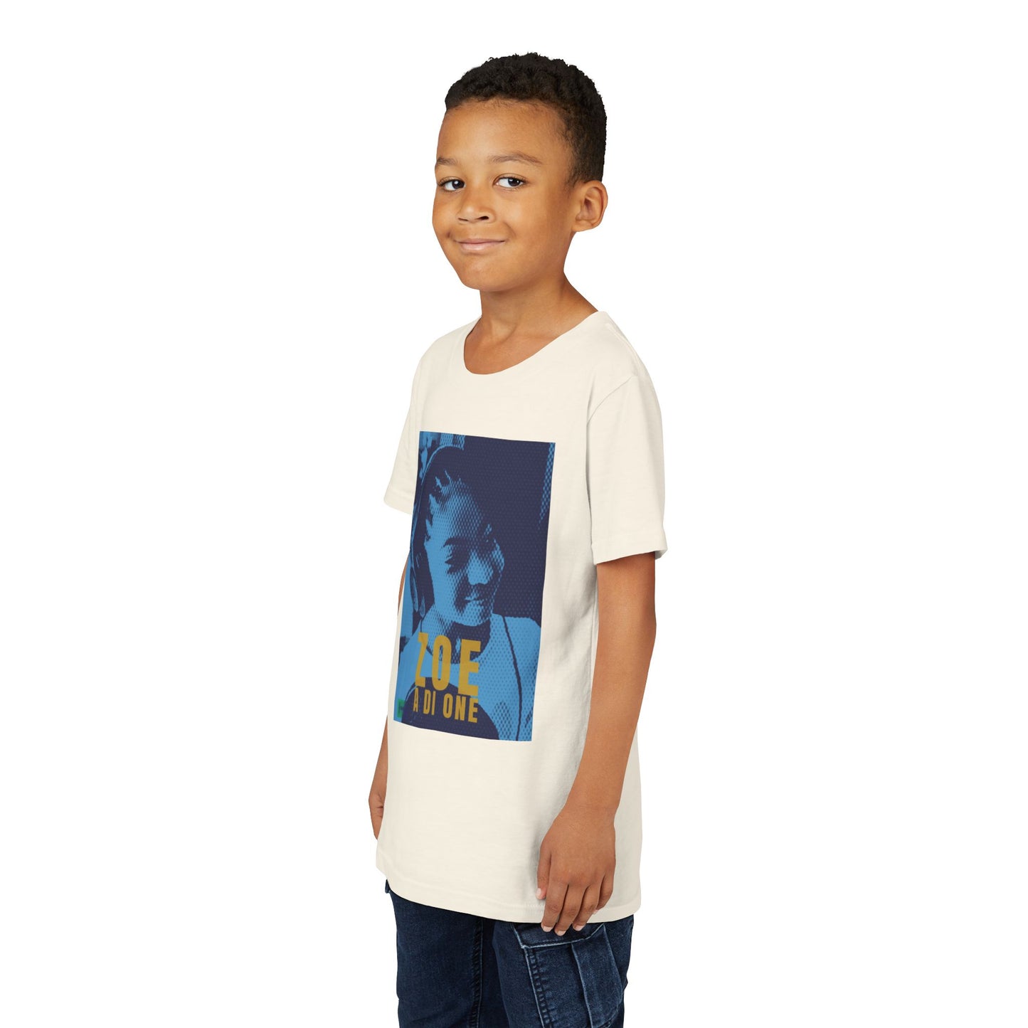 Zoe A Di One – Studio Energy Tee (Youth) | Light Sea Blue Edition