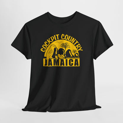 Cockpit Country Jamaica - Honors Jamaica’s Natural Soul - Black T-shirt - Global Fulfillment: US CA UK AU EU
