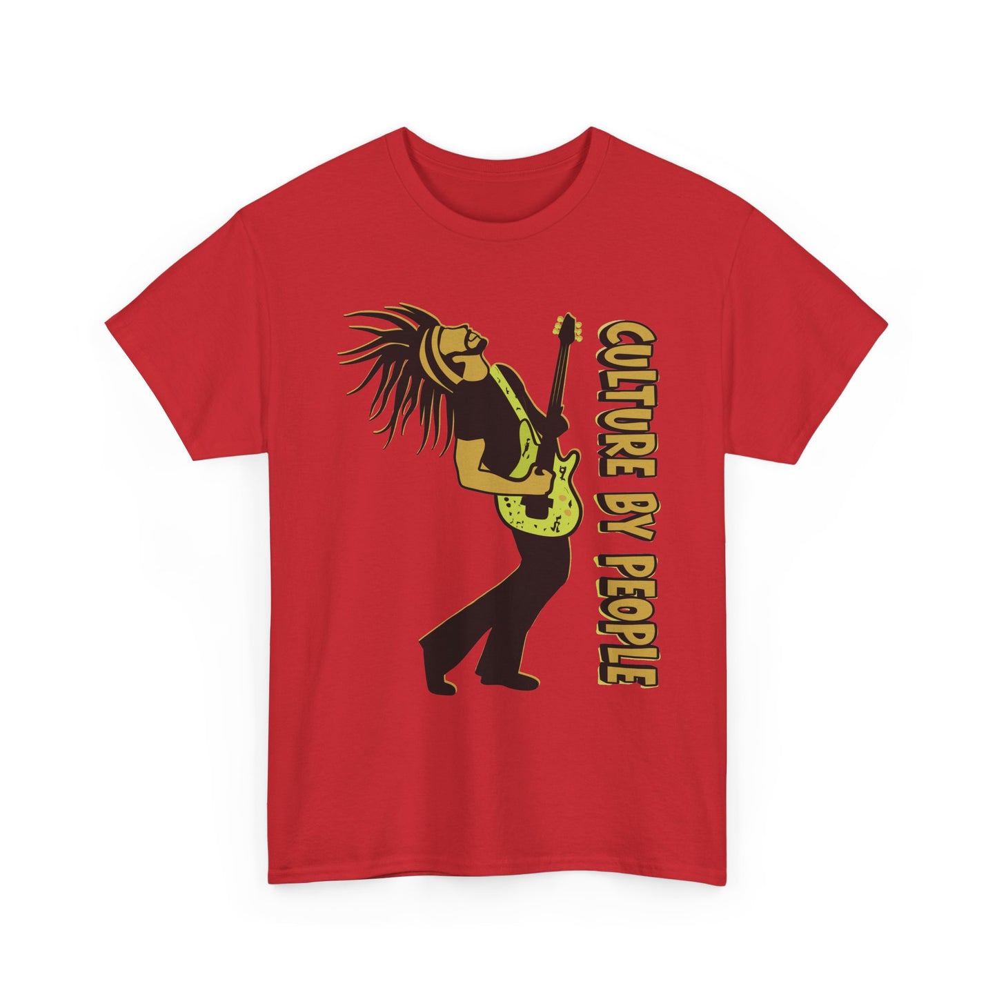Jamaican Musician T-Shirt front view - Red