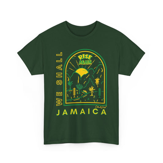 We Shall Rise Again Jamaica – Hurricane Melissa Forest Green T-Shirt
