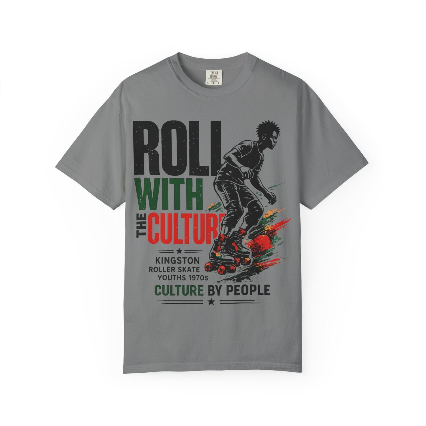 Roll With the Culture – Kingston Roller Skate Youths 1970s Garment-Dyed T-Shirt | Culture by People 2