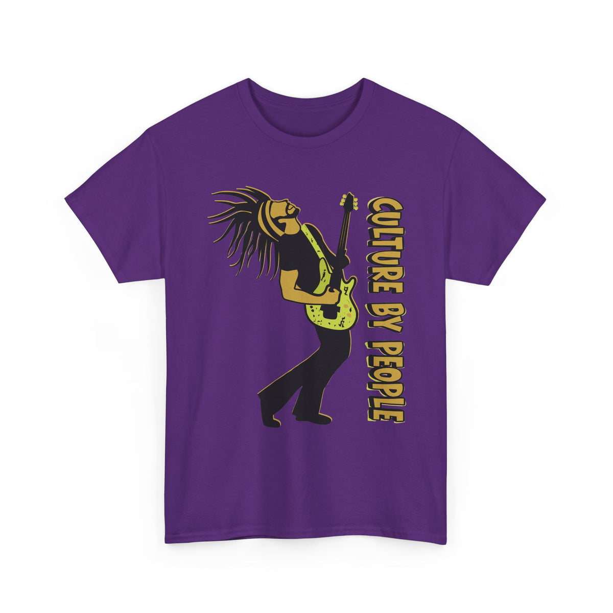 Jamaican Musician T-Shirt front view - Purple