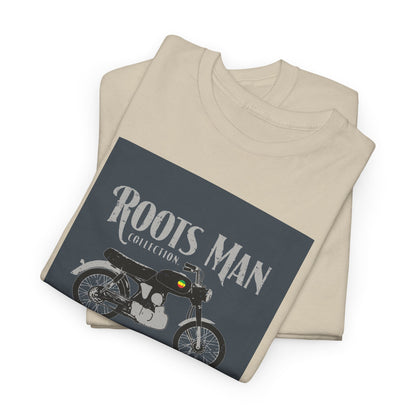Roots Man Motorcycle Graphic T-Shirt - Folded - Sand