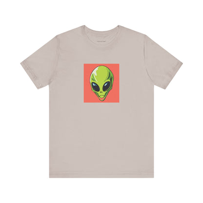 Funny Alien Surfing Unisex Short Sleeve Tee - Perfect for UFO Enthusiasts and Summer Vibes