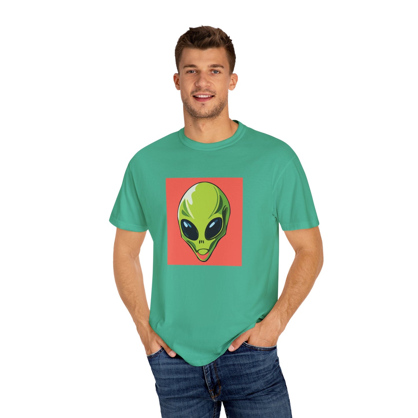 Surfing Alien Unisex T-Shirt - Fun Graphic Tee for Eccentric Style