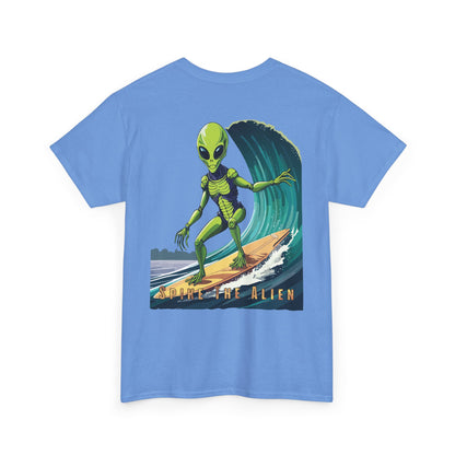 Spiky the Alien Unisex Heavy Cotton Tee - Fun Space-Themed Graphic T-Shirt