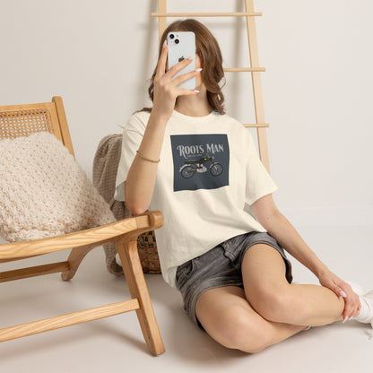 Roots Man Motorcycle Graphic T-Shirt - Lifestyle 2 - Natural