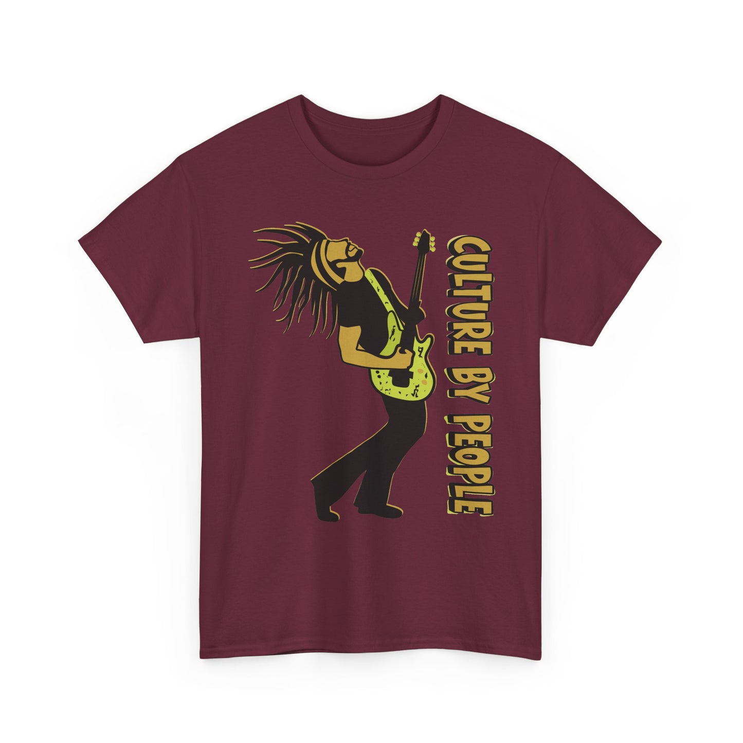 Joel Test Tee - Guitarist Rasta Tee - "Culture By People" Graphic T-Shirt