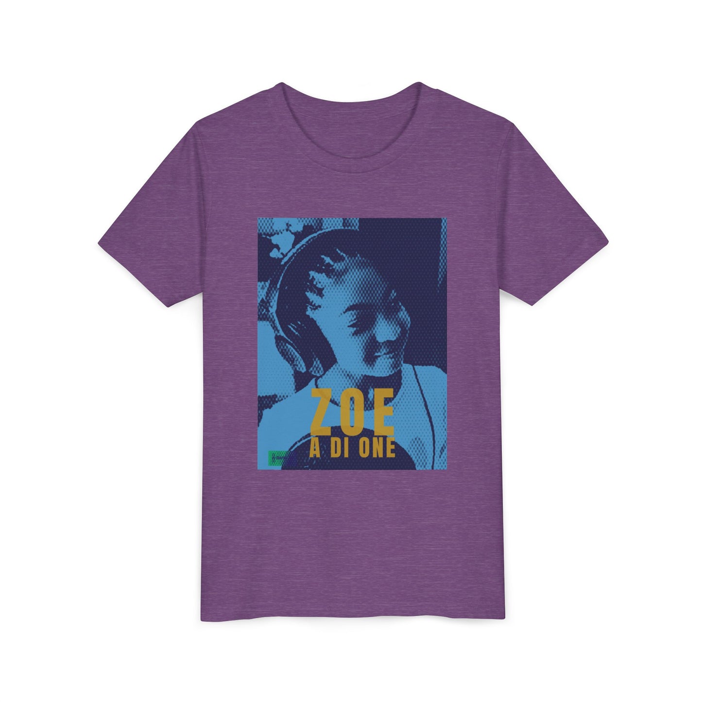 Zoe A Di One – Studio Energy Tee (Youth) | Light Sea Blue Edition