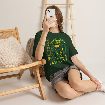 We Shall Rise Again Jamaica – Hurricane Melissa Forest Green T-Shirt