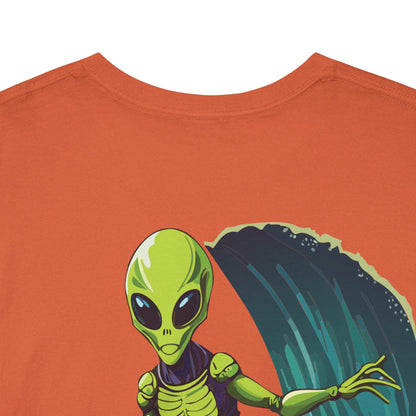 Spiky the Alien Unisex Heavy Cotton Tee - Fun Space-Themed Graphic T-Shirt