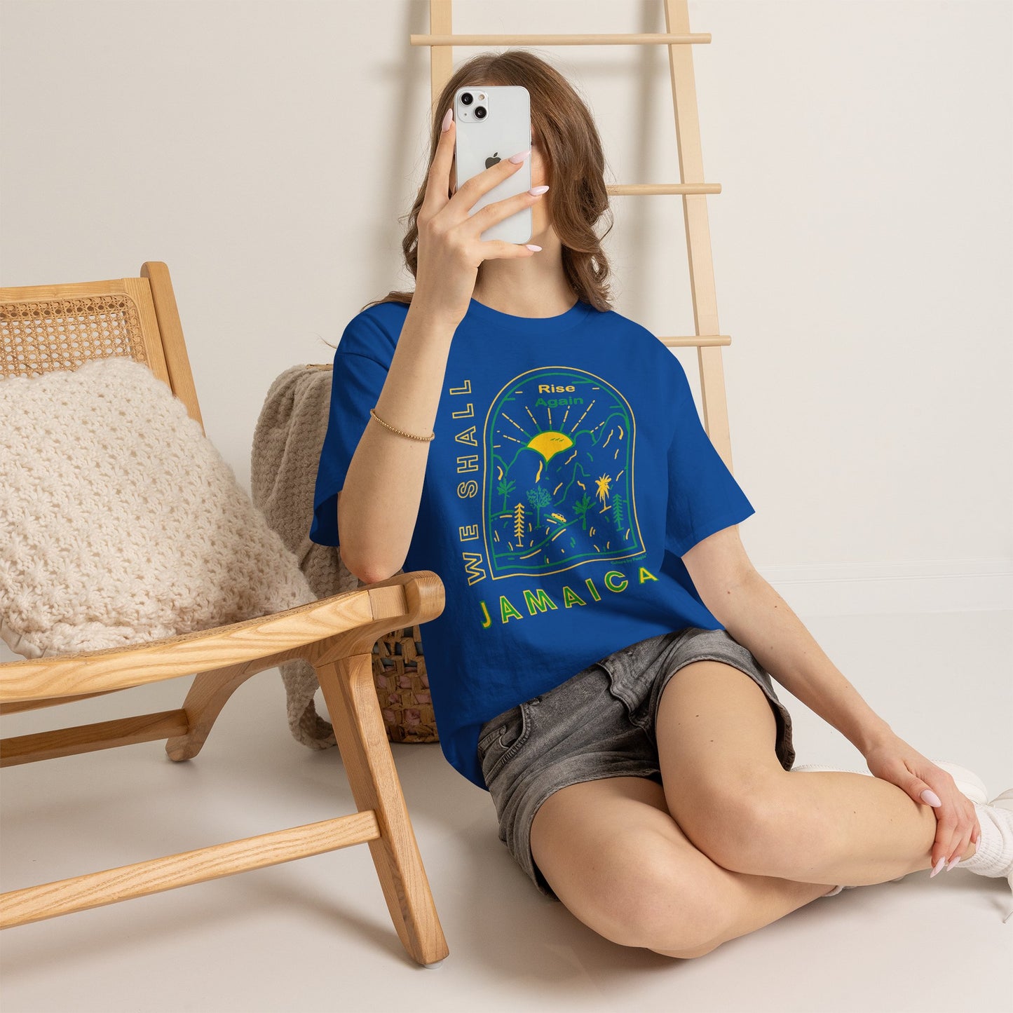We Shall Rise Again Jamaica - Hurricane Melissa Blue T-shirt - Global Fulfillment: US CA UK AU EU