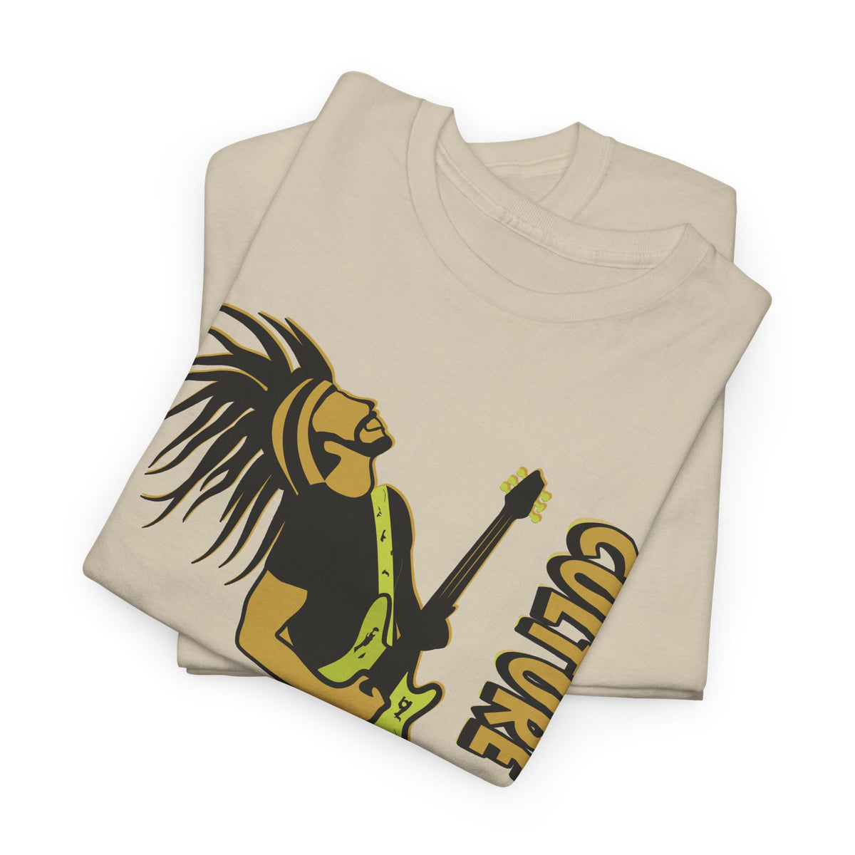 Jamaican Musician T-Shirt folded - Sand