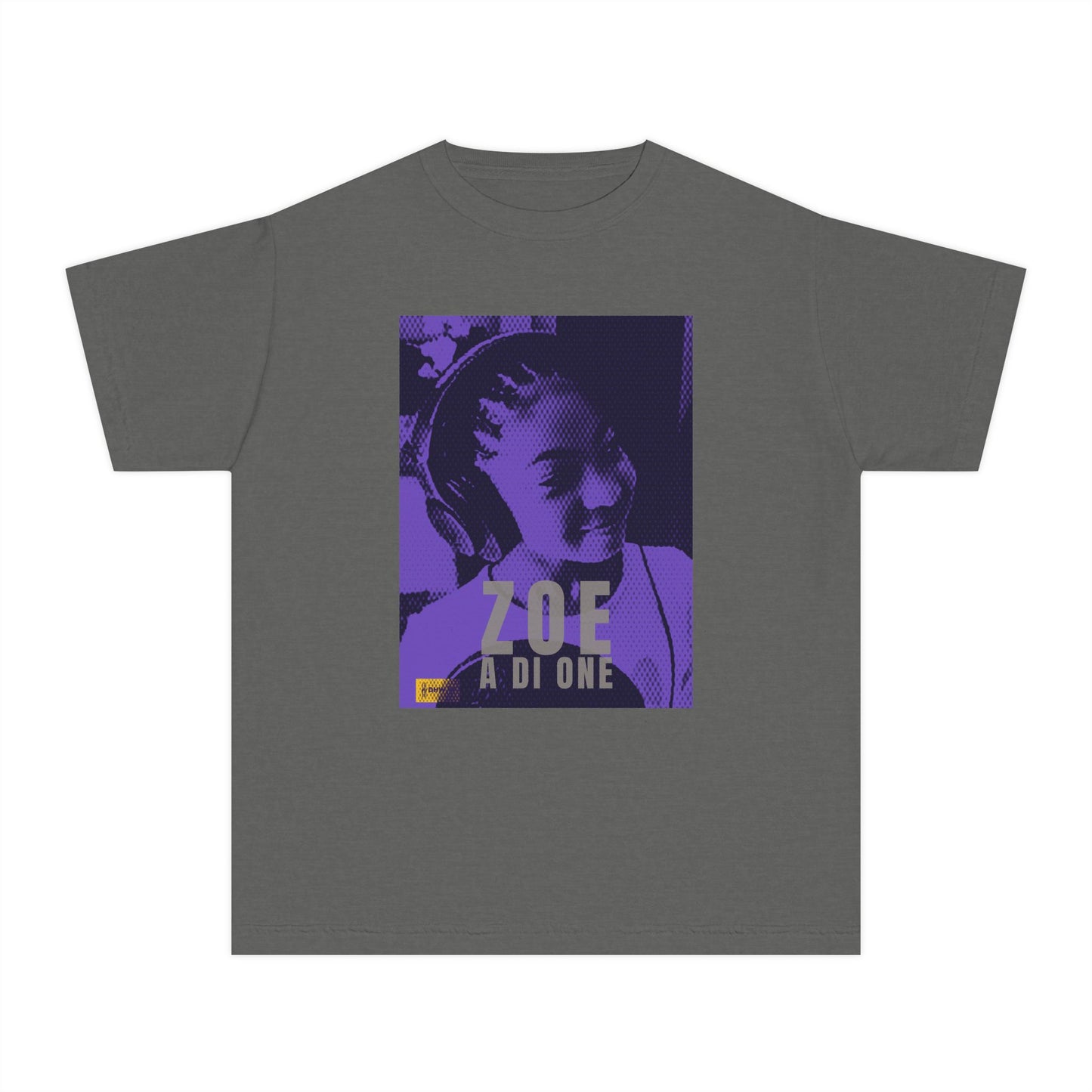 Zoe A Di One Purple Edition Youth T-Shirt – Comfort Colors Graphic Tee