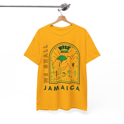 We Shall Rise Again Jamaica - Hurricane Melissa Gold T-shirt - Global Fulfillment: US CA UK AU EU