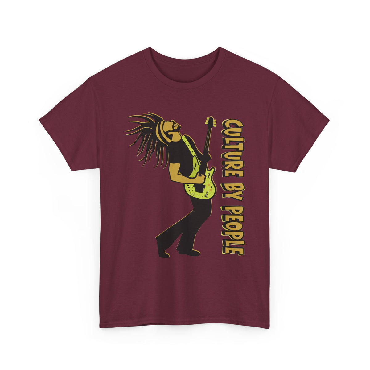 Jamaican Musician T-Shirt front - Maroon