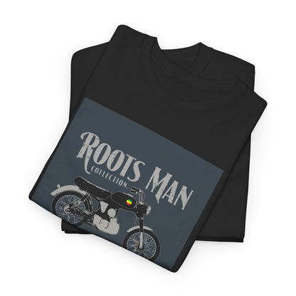 Roots Man Motorcycle Graphic T-Shirt - Folded - Black