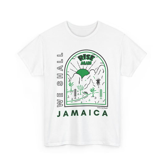 We Shall Rise Again Jamaica – Hurricane Melissa White T-Shirt