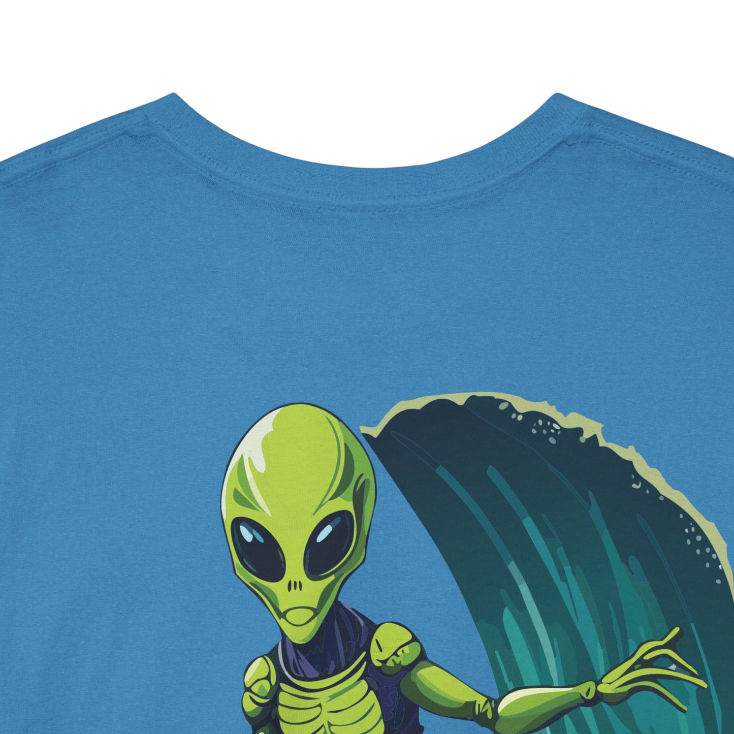 Spiky the Alien Unisex Heavy Cotton Tee - Fun Space-Themed Graphic T-Shirt