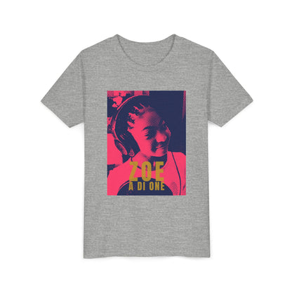 Zoe A Di One – Studio Energy Tee (Youth) | Fuchsia Pop Art Edition