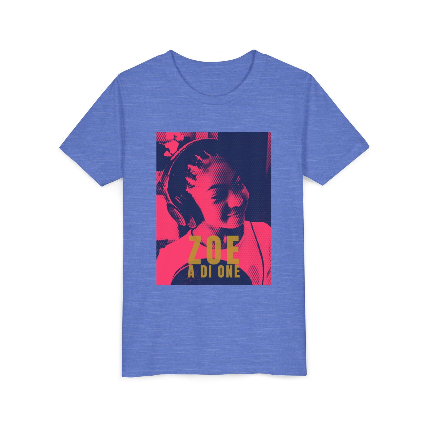 Zoe A Di One – Studio Energy Tee (Youth) | Fuchsia Pop Art Edition