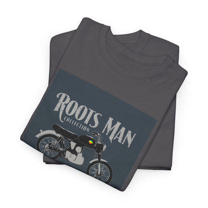 Roots Man Motorcycle Graphic T-Shirt - Charcoal - Folded