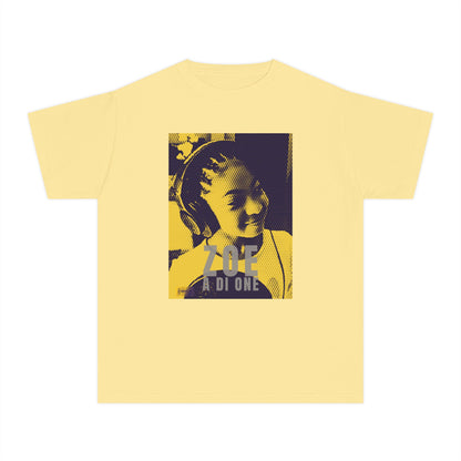 Zoe A Di One Youth Tee — Pop Art Gold Edition