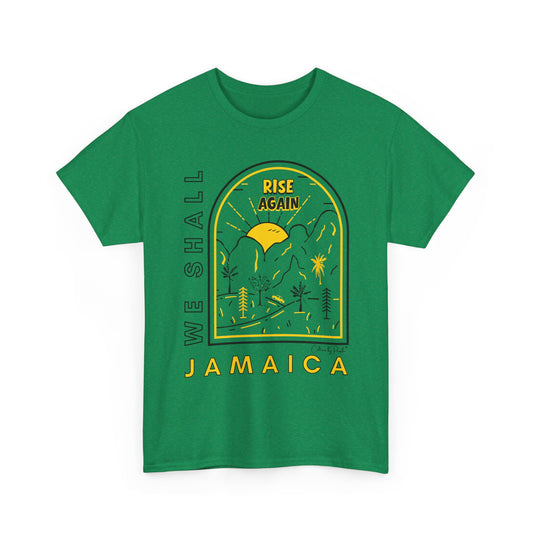 We Shall Rise Again Jamaica - Hurricane Melissa Green T-shirt