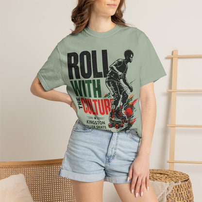 Roll With The Culture T-Shirt — Kingston Roller Skate Retro Tee - Jamaica Independence
