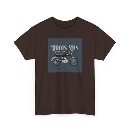 Roots Man Motorcycle Graphic T-Shirt - Front 2 - Dark Chocolate