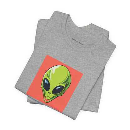 Funny Alien Surfing Unisex Short Sleeve Tee - Perfect for UFO Enthusiasts and Summer Vibes