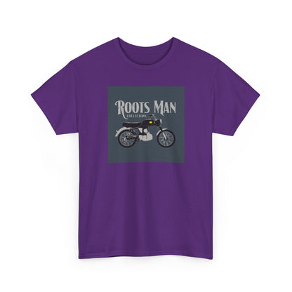 Roots Man Motorcycle Graphic T-Shirt - Front 2 - Purple