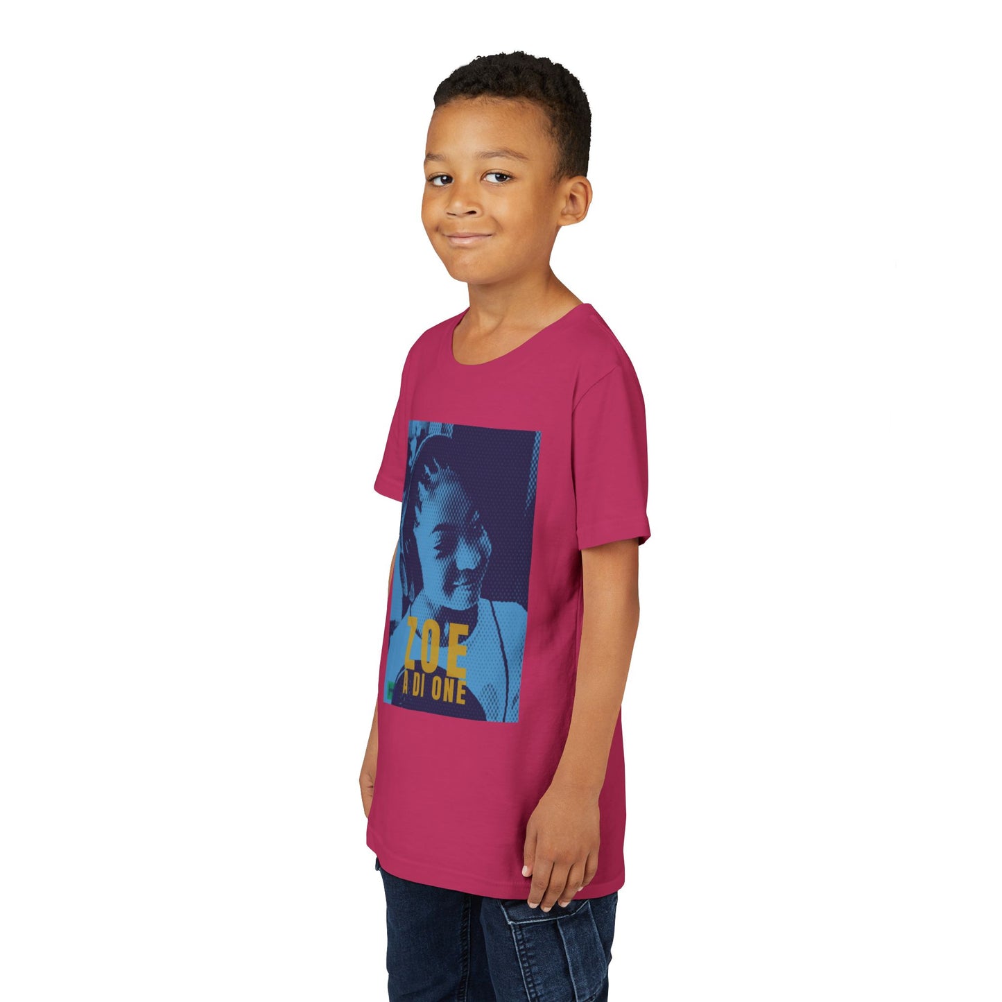 Zoe A Di One – Studio Energy Tee (Youth) | Light Sea Blue Edition