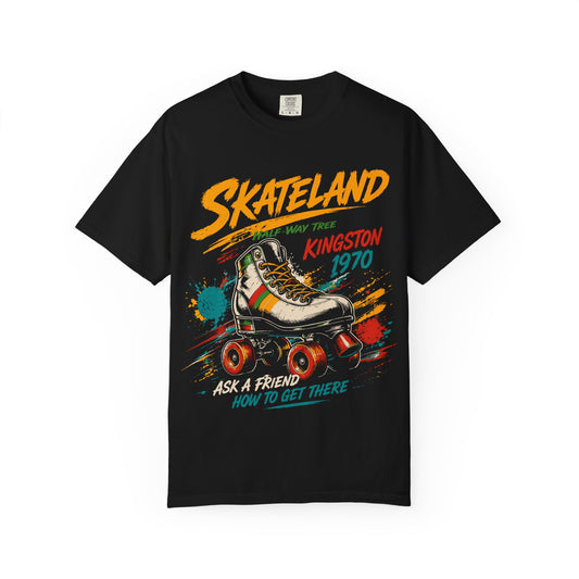 Skateland Half-Way Tree Kingston 1970 Heritage Roller Skate T-Shirt