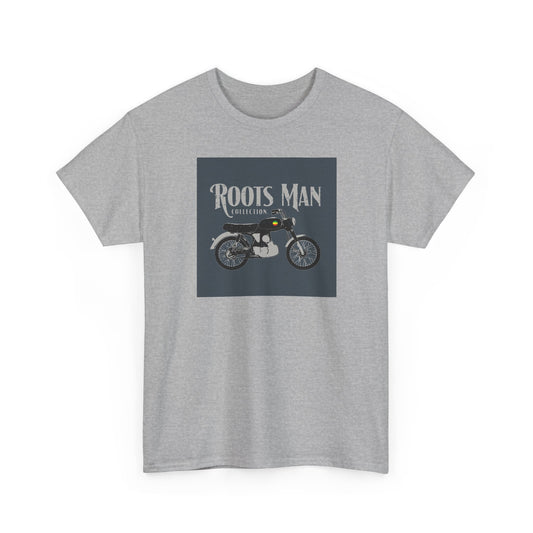 Roots Man Motorcycle Graphic T-Shirt - Front 2 - Sport Grey