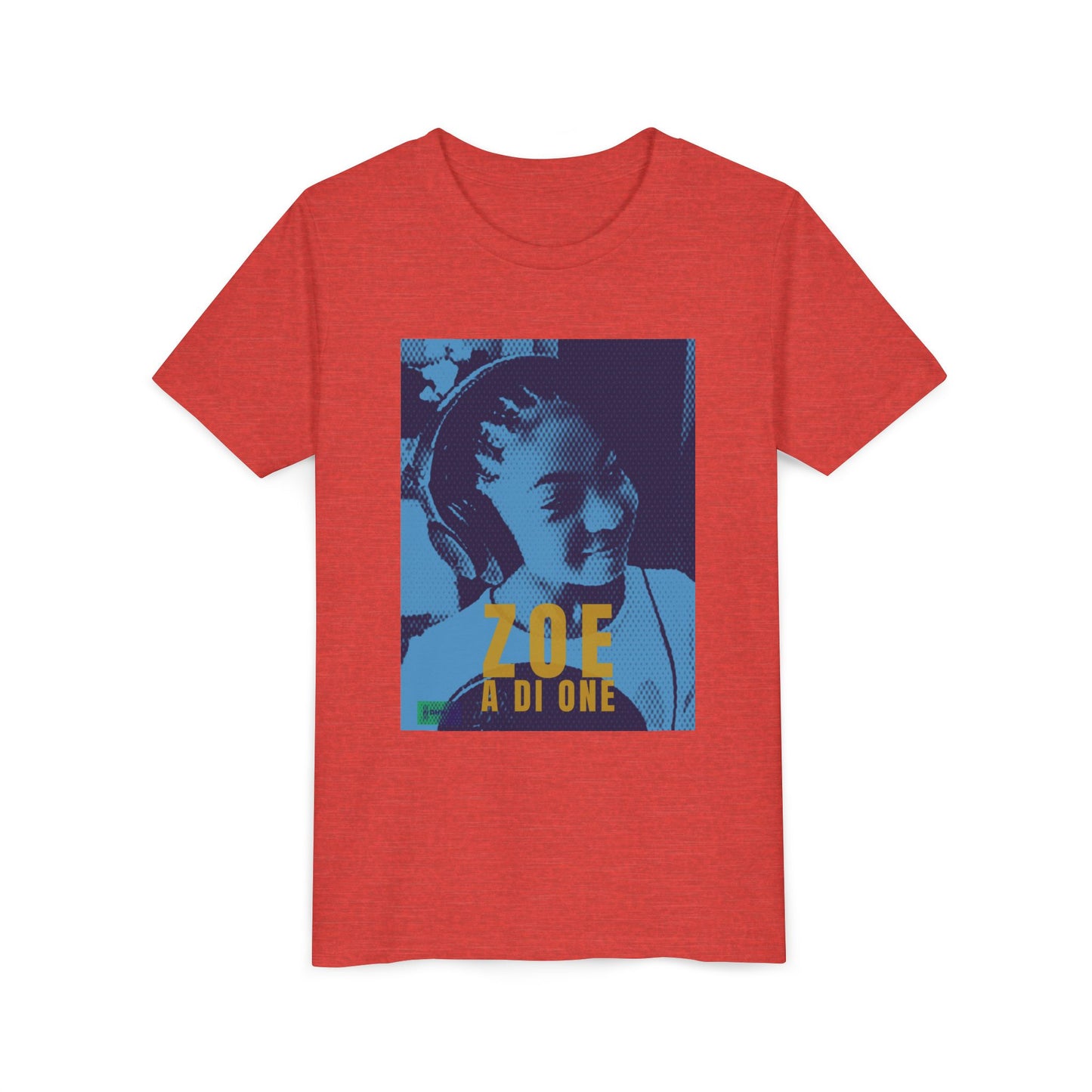 Zoe A Di One – Studio Energy Tee (Youth) | Light Sea Blue Edition