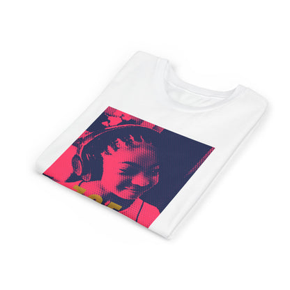 Zoe A Di One – Studio Energy Tee (Youth) | Fuchsia Pop Art Edition