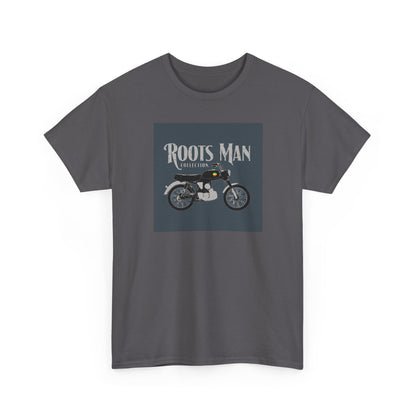 Roots Man Motorcycle Graphic T-Shirt - Charcoal - Front