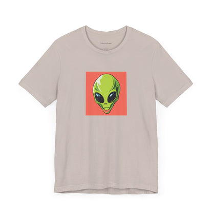 Funny Alien Surfing Unisex Short Sleeve Tee - Perfect for UFO Enthusiasts and Summer Vibes