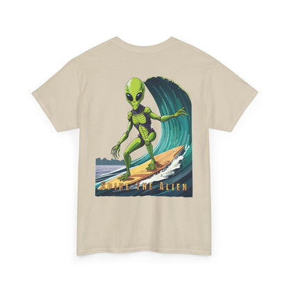 Spiky the Alien Unisex Heavy Cotton Tee - Fun Space-Themed Graphic T-Shirt